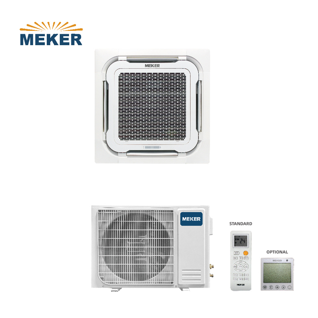 MEKER 18000 BTU Ceiling Cassette Inverter Air Conditioner with R410A for Hotel & Restaurant Use