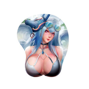 Alfombrilla de ratón de pechos grandes de Anime para juegos al por mayor alfombrilla de ratón de diseño personalizado supersuave XL de gran tamaño 3D reposamuñecas de silicona - Product Image 5