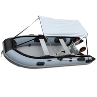 Bateau gonflable pliable de plancher en aluminium de luxe Hypalon/PVC 12ft 380cm bateau