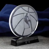 Médaille trophée de basket-ball NBA personnalisé Black Base Winner Award Gift.