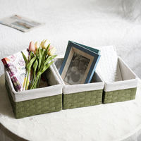 Petit panier de rangement chinois tissé à la main, mini panier tissé
