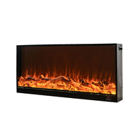 Intérieur décoratif moderne meilleure dynamique de simulation élevée effet de flamme contrôle de synchronisation décor en médaillon de feu cheminée électrique