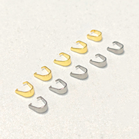 Attaches de pendentif en acier inoxydable argenté et doré pour chaînes de 10 mm, connecteurs de colliers et bracelets, apprêts de bijoux