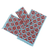 Ensemble de 7 chemins de table rectangulaires décoratifs en jute, modernes, faits à la main, écologiques, en fibres naturelles, résistants à la chaleur, pour la maison