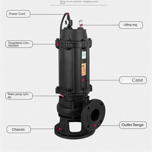 10hp Stainless Steel <b>Submersible</b> Sewage <b>Pump</b> Cost Chemical Dirty Water Sump <b>Pump</b> Ss304 Underground Waste Water Drainage <b>Pump</b> - Product Image 3