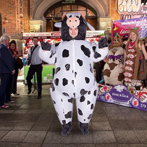 Costume de mascotte de Noël gonflable pour adulte, qualité supérieure, vente directe d'usine, imperméable, en dacron tissé, personnalisable ODM - Product Image 1