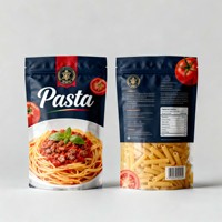 Sachet Doypack Personnalisé Imprimé Anti-humidité pour Pâtes Spaghetti, Emballage Alimentaire en Plastique Mylar avec Fenêtre