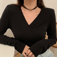 2024 nouveau noir ruban cygne clavicule chaîne femmes collier tour de cou anneau tempérament collier tour de cou collier Goth bijoux collier