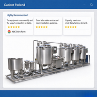 Ligne complète personnalisable de traitement du yaourt, équipement complet de pasteurisation du lait pour petite usine laitière