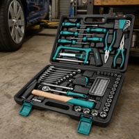 Ensemble d'outils de réparation universels pour la maison, 120 pièces, kit d'outils à main pour la maison, avec boîte de rangement, boîte à outils, mécanicien