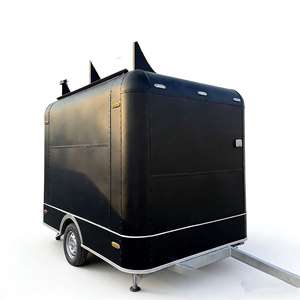 รถขายอาหารเคลื่อนที่สแตนเลส 4 ล้อ สำหรับขายฮอทดอก ไอศกรีม เบอร์เกอร์  มีสินค้าในโรงงาน เหมาะสำหรับพื้นที่ท่องเที่ยว - Product Image 3