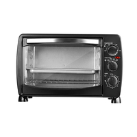 Meitong — mini four électrique 18l, 4/9 pouces, couleur noire, pour pizza, four à pizza