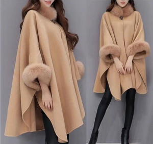 <span class=keywords><strong>Manteau</strong></span> en <span class=keywords><strong>laine</strong></span> grande taille, nouvelle collection automne-hiver, style Hepburn, élégant, en <span class=keywords><strong>cachemire</strong></span>, châle haut de gamme pour <span class=keywords><strong>femme</strong></span> - Product Image 4