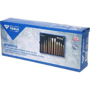 BRILLIANT TOOLS - BT085010 Jeu de ciseaux et de poinçons (12 uds.) -EAN 4042146866733 MARTEAUX ET CISEAUX CISEAUX - Product Image 4