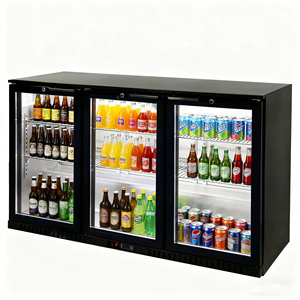 Supermarket Save Energy Built in <strong>Counter</strong> Three Glass Door Milk Beers <strong>Drink</strong> <strong>Display</strong> Chiller 450 Cans 54&quot; Back bar Refrigerator - Product Image 6