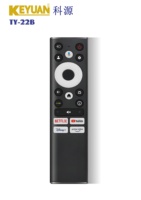 Télécommande vocale intelligente de remplacement avec piles AAA, 47 boutons, code fixe pour Google TV
