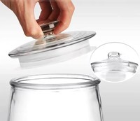 Bocaux de conservation alimentaire en verre à large ouverture, hermétiques, pour la cuisine et la maison, de bonne qualité pour la fermentation, 1L 2L 4L 6L