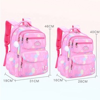 Mochila Nueva de Gran Capacidad para Niños y Alumnos, Bolsas Escolares Impermeables para Niña con Impresión de Logotipo