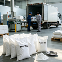 Approvisionnement direct usine : Poudre de maltitol 99 % min, qualité alimentaire, édulcorant cristallin FCC E965 pour confiserie, pâtisserie, boissons, cosmétiques