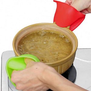 Silicone Baking Oven Mitts Microwave Oven Mitts Insulation Non Stick Anti-slip Grips Bowl Pot Clips Kitchen Gadgets - Product Image 2