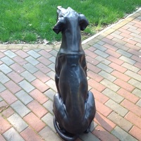 Statue grandeur nature de Bouledogue Allemand, décoration artistique, artisanat en métal, décoration de jardin, Danemark, sculptures de chien en bronze debout