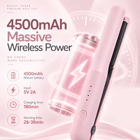 Lisseur de cheveux PRITECH professionnel sans fil, fer à lisser ionique portable, plaques en céramique, outils de coiffage
