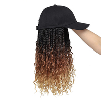 Perruque Casquette de Baseball Tresses Boîte Déesse Bohème Synthétiques de l'Usine de Gros Julianna Hair – Perruques Casquettes Tressées Boîte Déesse Bohème