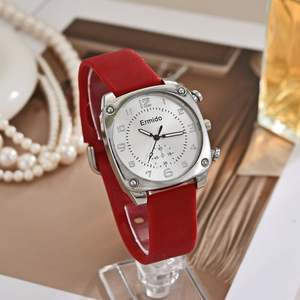 Reloj de cuarzo cuadrado de silicona Little Fresh Jelly para mujer, reloj <span class=keywords><strong>con</strong></span> puntero deportivo de ocio Simple para escuela secundaria y secundaria - Product Image 6