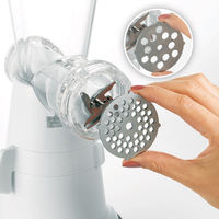 Hachoir manuel commercial en acier inoxydable pour hamburgers, mini-broyeur de viande tendance pour la maison et le commerce
