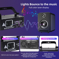 Projecteur d'animation 3D pour décorations intérieures de festivals, lumière laser RGB DJ avec DMX512 activé par le son pour la décoration des fêtes |   YSH