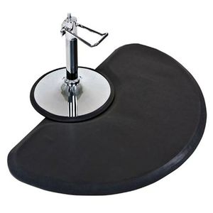 Alfombrilla Redonda Impermeable Antifatiga para Salón de Belleza, Alfombrilla para Piso de Salón de Peluquería con Cojín Lavable, Muebles para Equipo de Barbería - Product Image 4
