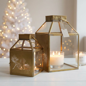 Venta al por Mayor de Mini Faroles Marroquíes de Latón Dorado, Estilo Clásico, Duraderos, con Recortes Florales Láser, Portavelas para Velas de Té, Decoración para el Hogar - Product Image 3