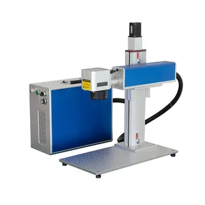30W 50W Raycus JPT fiber laser marker optional rotary gold steel fiber laser marking machine for metal