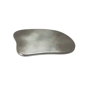 Harga Pabrik Titanium Guasha Piring Pijat Titanium Scraping Plate Alat Pijat untuk Tubuh Rilis