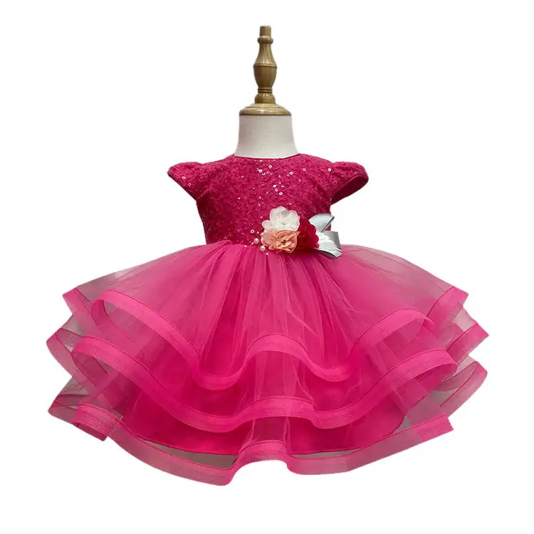 Fantezi ck tasarım çocuklar kız doğum günü prenses elbise özelleştirmek kız saten akşam düğün parti elbiseler