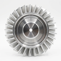 Rotor à pales intégrées sur mesure usiné CNC 5 axes de précision en acier inoxydable/aluminium pour turbocompresseur aérospatial