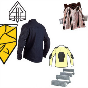 Chemise de moto pour homme certifiée CE, protégée par une armure, en spandex/polyester, pour l'été, séchage rapide, coupe-vent, manches longues - Product Image 2