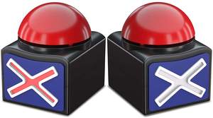 משחק מגיבים עם אור וקול, הם עבור להגיב כפתורי משחק שידורי הם את אדום מגיב ב ילד ומבוגר - Product Image 5