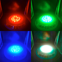 Yaokinglite YK-SP601 36W Projecteurs LED RGB Haute Puissance Muraux pour Piscine en Acier Inoxydable 304 24V IP68 Dimmables pour Aménagement Paysager