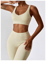 Combinaison JY moulante à dos froncé, coupe évasée, col carré, fines bretelles, couleur unie, pour femme, idéale pour la gym, le yoga et la course, avec dos croisé