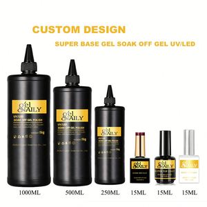 Juego de esmalte de uñas de Gel UV de etiqueta privada de alta calidad OEM/ODM, capa Base de remojo de 15ml, fácil autonivelación, uso de Arte de salón, lámpara LED gratis - Product Image 3
