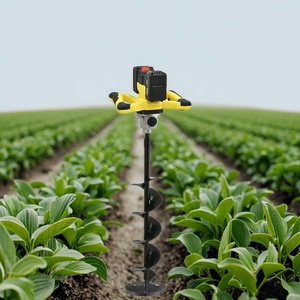 Perceuse agricole électrique sans balais 40V, deux vitesses, batterie 20V, perceuse à tarière portative sans fil, perceuse à tarière portative - Product Image 4