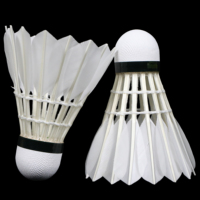 Volant de badminton professionnel Lingshang LS100, super durable, écologique, en plumes de canard, léger, pour les sports de plein air