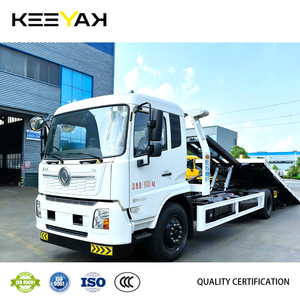 Camión de Remolque de Plataforma Plana DONGFENG 4x2 con Grúa Diésel, Camión de Rescate para Vehículos Accidentados - Product Image 6