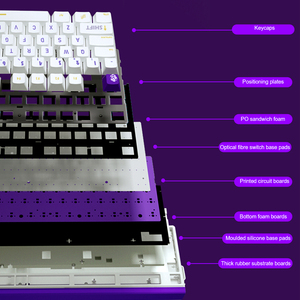 Clavier mécanique filaire USB AULA HERO99 à touches magnétiques remplaçables à chaud, RGB, rythme musical, taux de réponse 8K pour ordinateur - Product Image 4