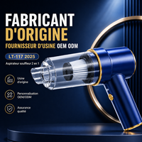 Aspirateur voiture sans fil 2 en 1 souffleur, aspirateur à main rechargeable USB C 6500Pa pour voiture, maison, bureau