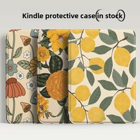 Casing Pelindung Kindle Grosir Motif Lemon Warna-warni dengan Tali Pegangan untuk Kindle Paperwhite Generasi ke-12 2024 & Kobo 6/7 E-Reader