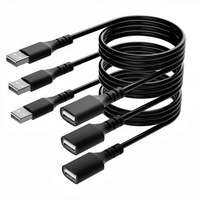 Câble d'extension USB (mâle/femelle) pour imprimante, clé USB, disque dur, contrôleur - Câble blindé tressé