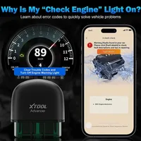 XTOOL Advancer OBD2 Scanner Bluetooth Outil de diagnostic automobile pour tous les véhicules OBDII