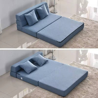 Canapé-lit pliant, chaise-lit, matelas de sol, sac de couchage pliable, coussin en peluche modulaire pour enfants et canapé